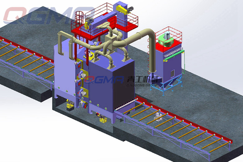 鋼結(jié)構(gòu)拋丸機(jī)的運作